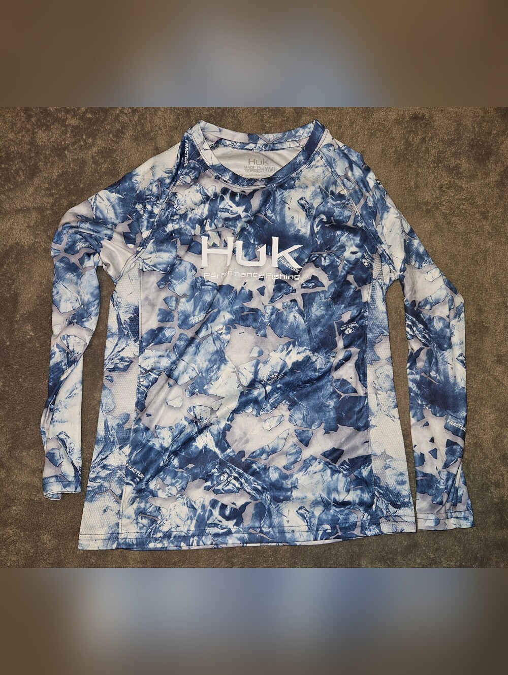 Huk - Kids' Performance Long-Sleeve Shirt - Mossy Oak Fracture Camo